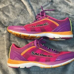 Women's Athletic Shoes - Pink and Orange
